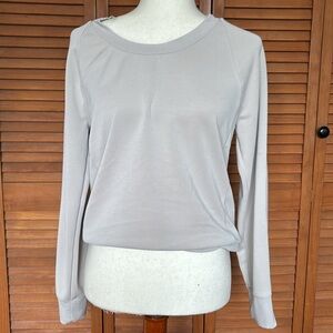 Athleta Scoop Neck gray Seasoft Sweatshirt